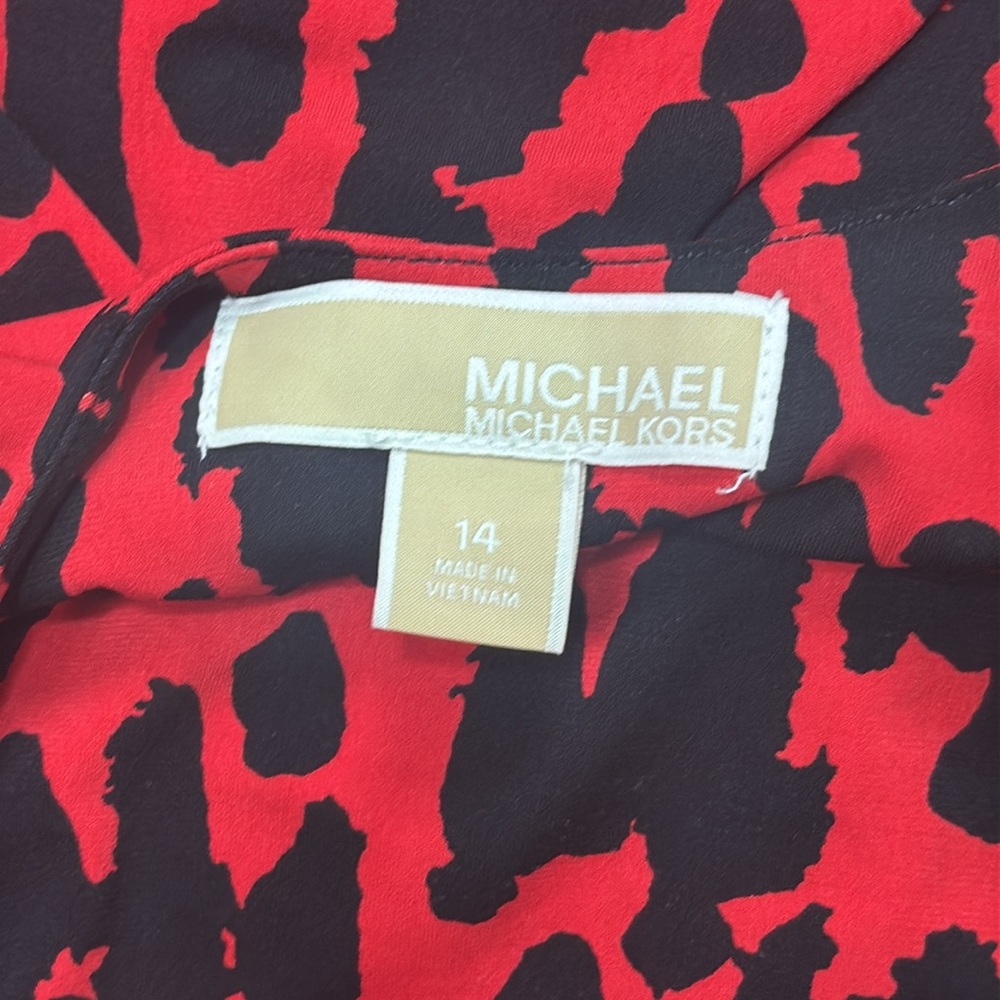 Michael Kors Bodycon Leopard print dress sz 14 - Picture 7 of 10
